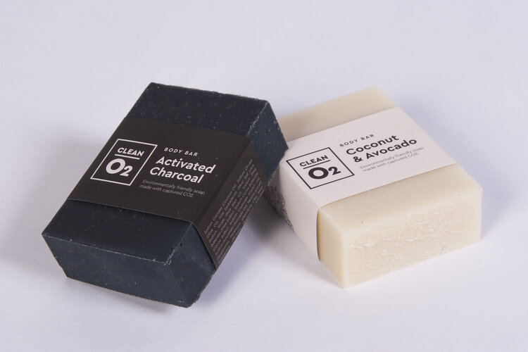 Soap made from sequestered carbon dioxide